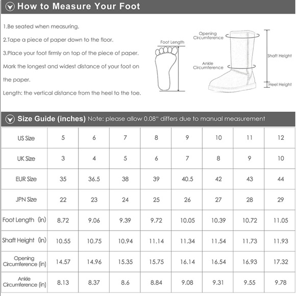 NEW DREAM PAIRS New Mid Calf Black Women's Short Sheepskin Boots US10 - Picture 8 of 9